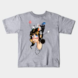 Cat Hair Lady Kids T-Shirt